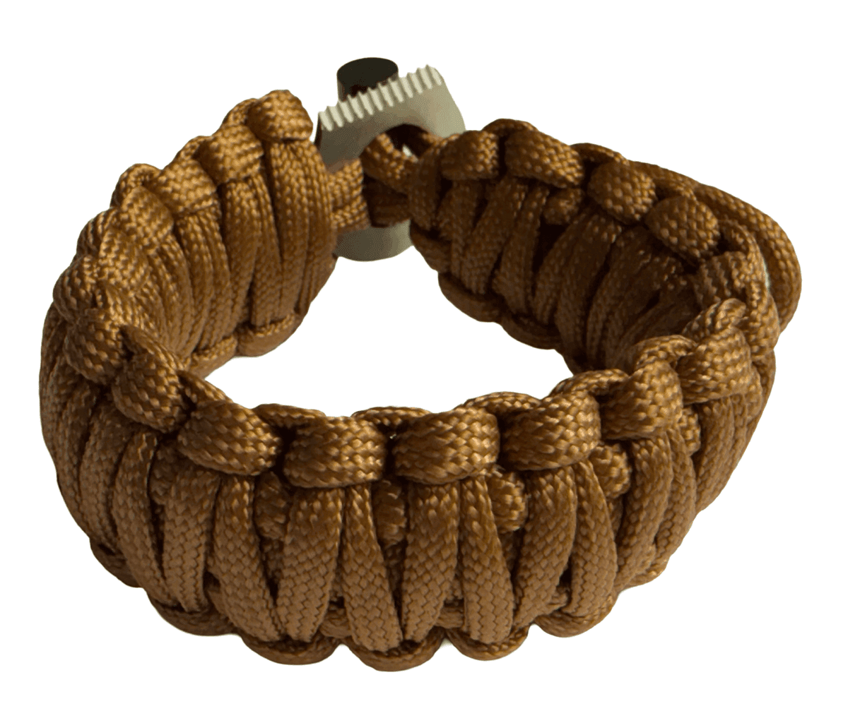 HLTD Paracord Bracelet Survival 30mm (Color: Brown)