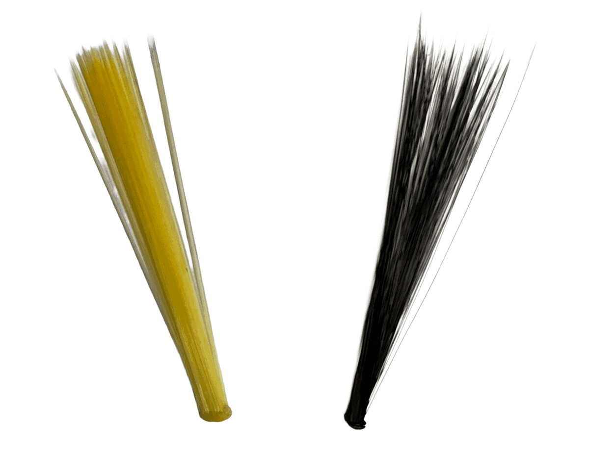 J:son Realistic Tail Fiber Mayfly/Nymph (Color: Black)