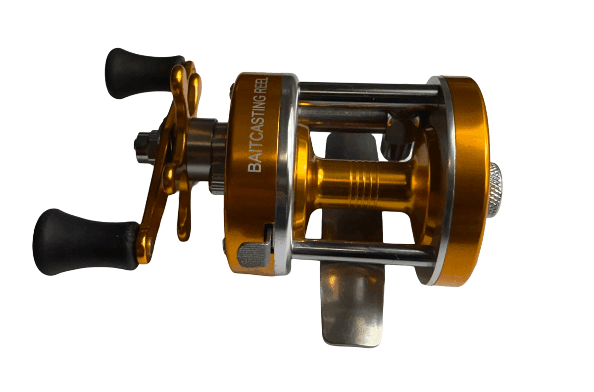 Blue & Green Ice Fishing Reel CL25 Left