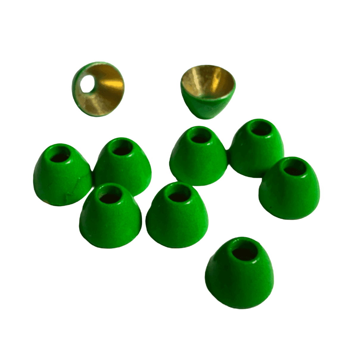 Adexa Conehead Medium Fluo Green 10 Pcs