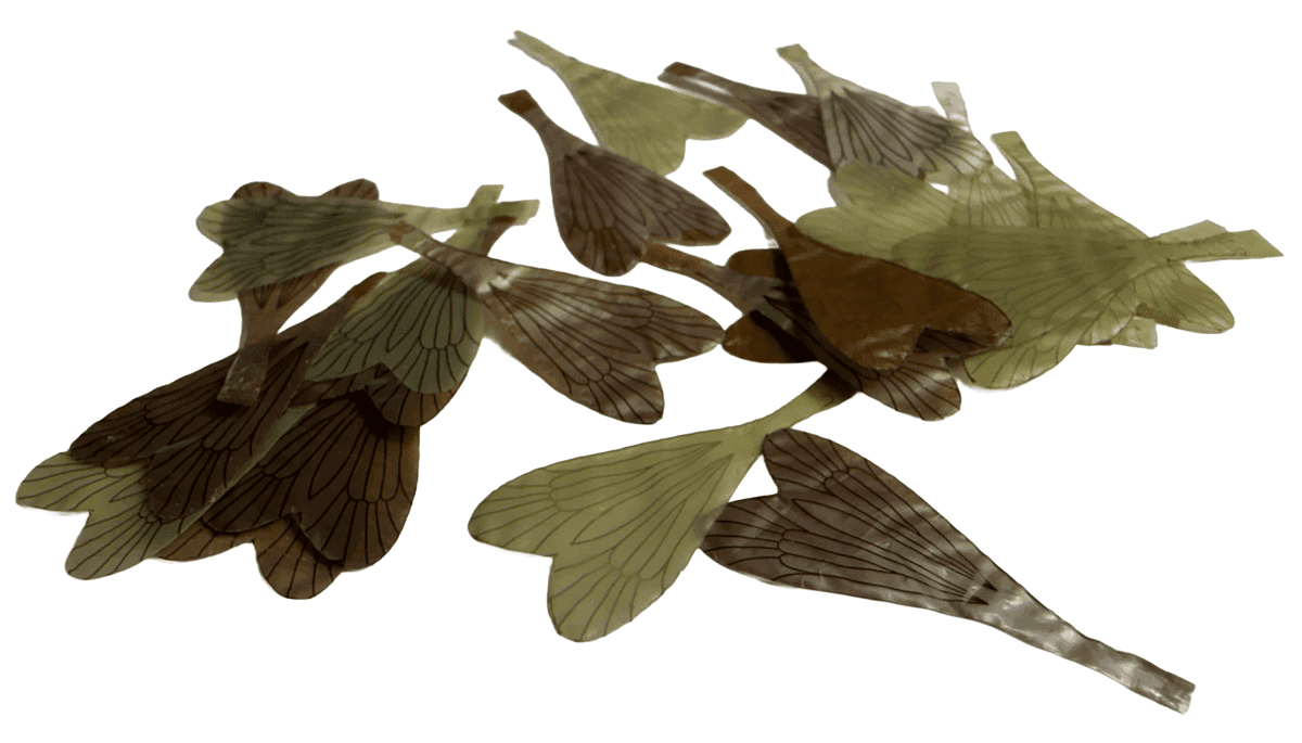 J:son Realistic Wing Caddies Mix Brown/Olive 24pcs (Size: C1 For size 12)