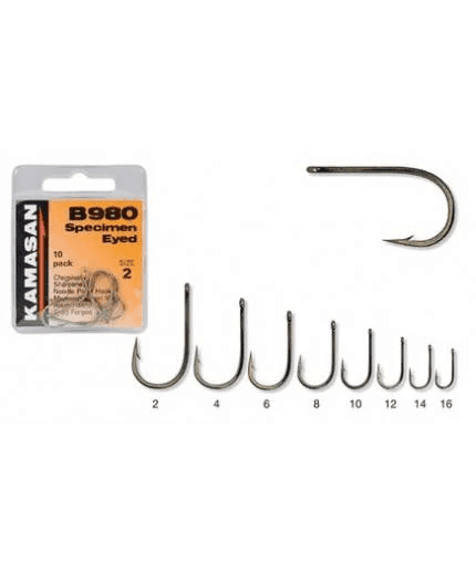 Kamasan B980 Specimen Eyed (Size: #2 - 10 Pcs)