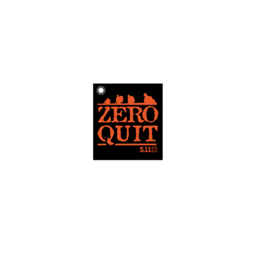 5.11 Tactical Zero Quit Keychain Patch