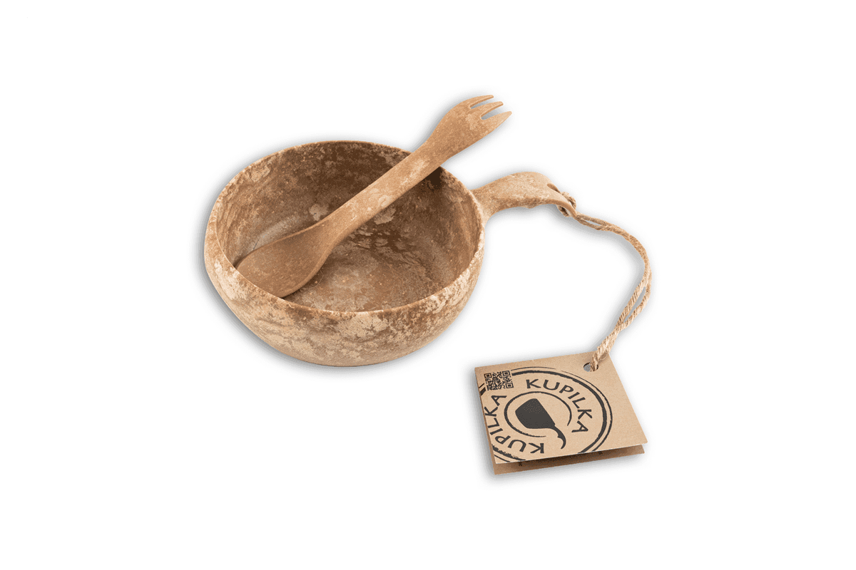 Kupilka 33 Kuksa + 165 Spork Gift Box (Color: Brown)