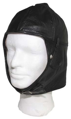 MFH Leather Hood Repro Lined - Black (Size: M)