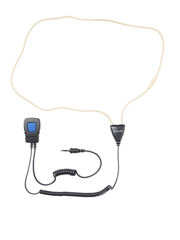 Lafayette 6155 Miniheadset Komplett hörslinga 3,5mm 4-polig gängad