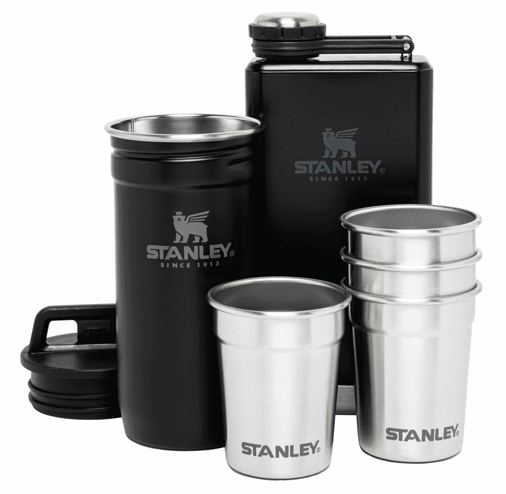 Stanley Adventure Shot + Flask Gift Set - Matte Black