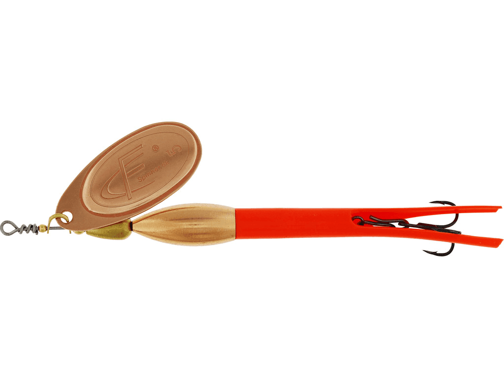 Westin Spinnare FC Bullet 35g (Color: Black/Flouro Orange/Copper Blade)
