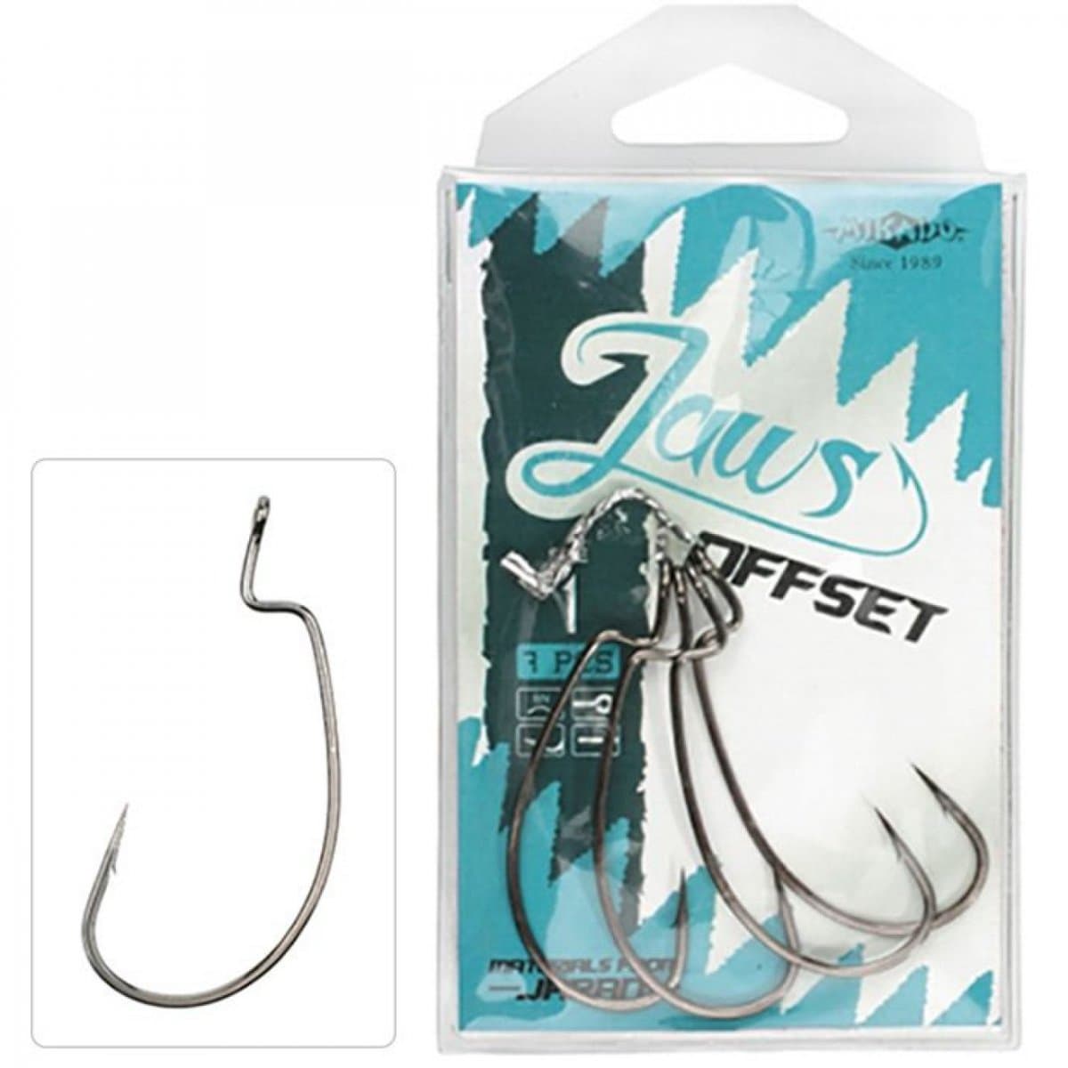 Mikado Jaws Offset Hooks (Size: 4/0 - 5 Pack)