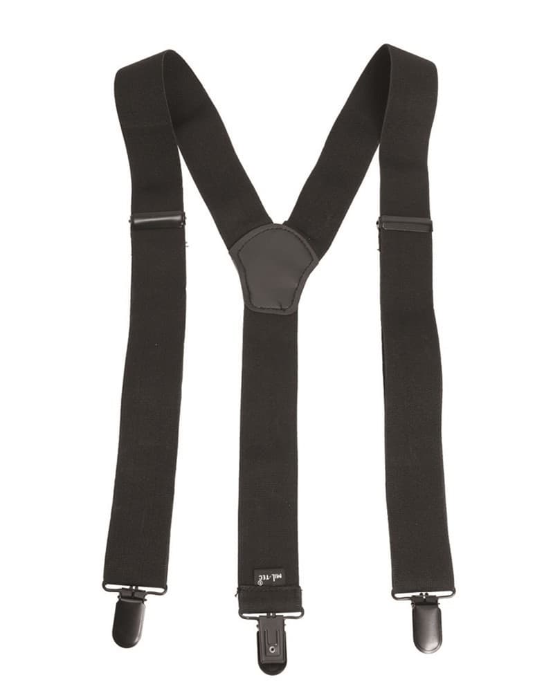 Mil-Tec Suspenders (Color: Black)
