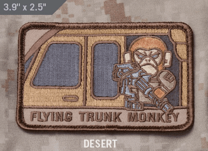 MSM Patch - Flying Trunk Monkey (Color: Desert)