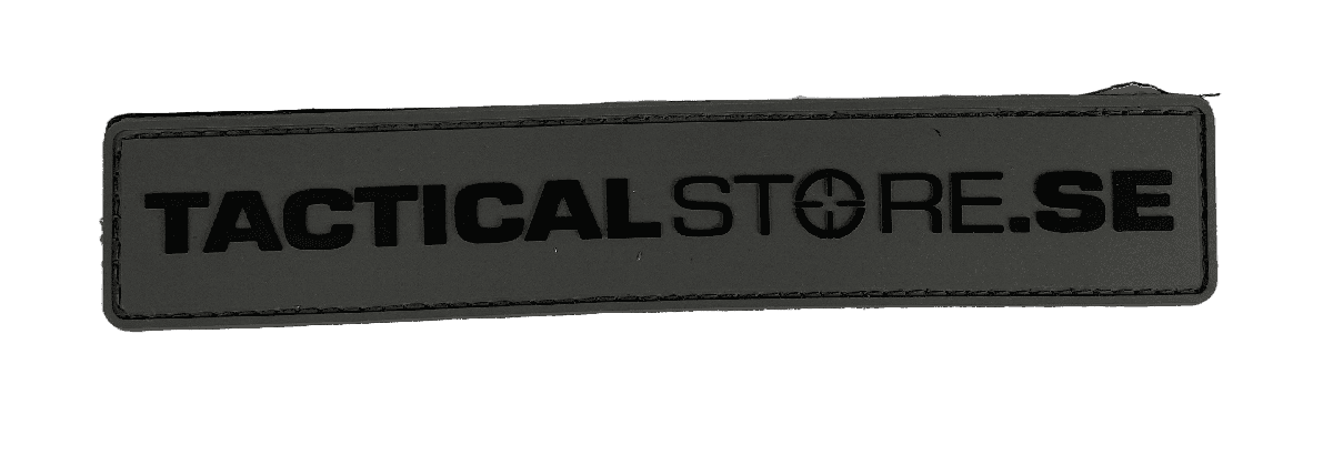 Tacticalstore PVC Patch 16x3cm - Grey/Black
