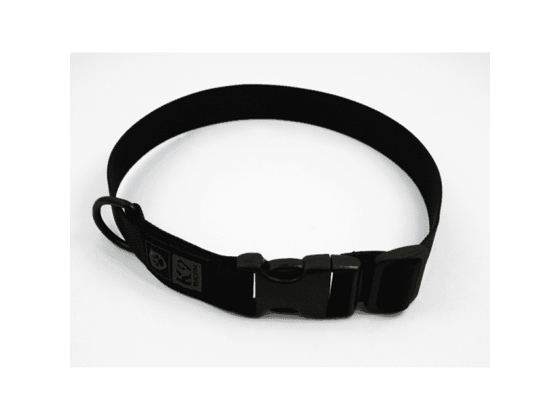 K9 Thorn 25mm Collar with D-Ring (Color: Black, Size: Large)