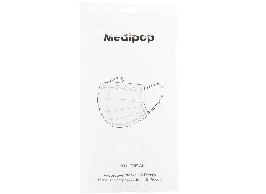 Medipop Face Mask 3-ply - White