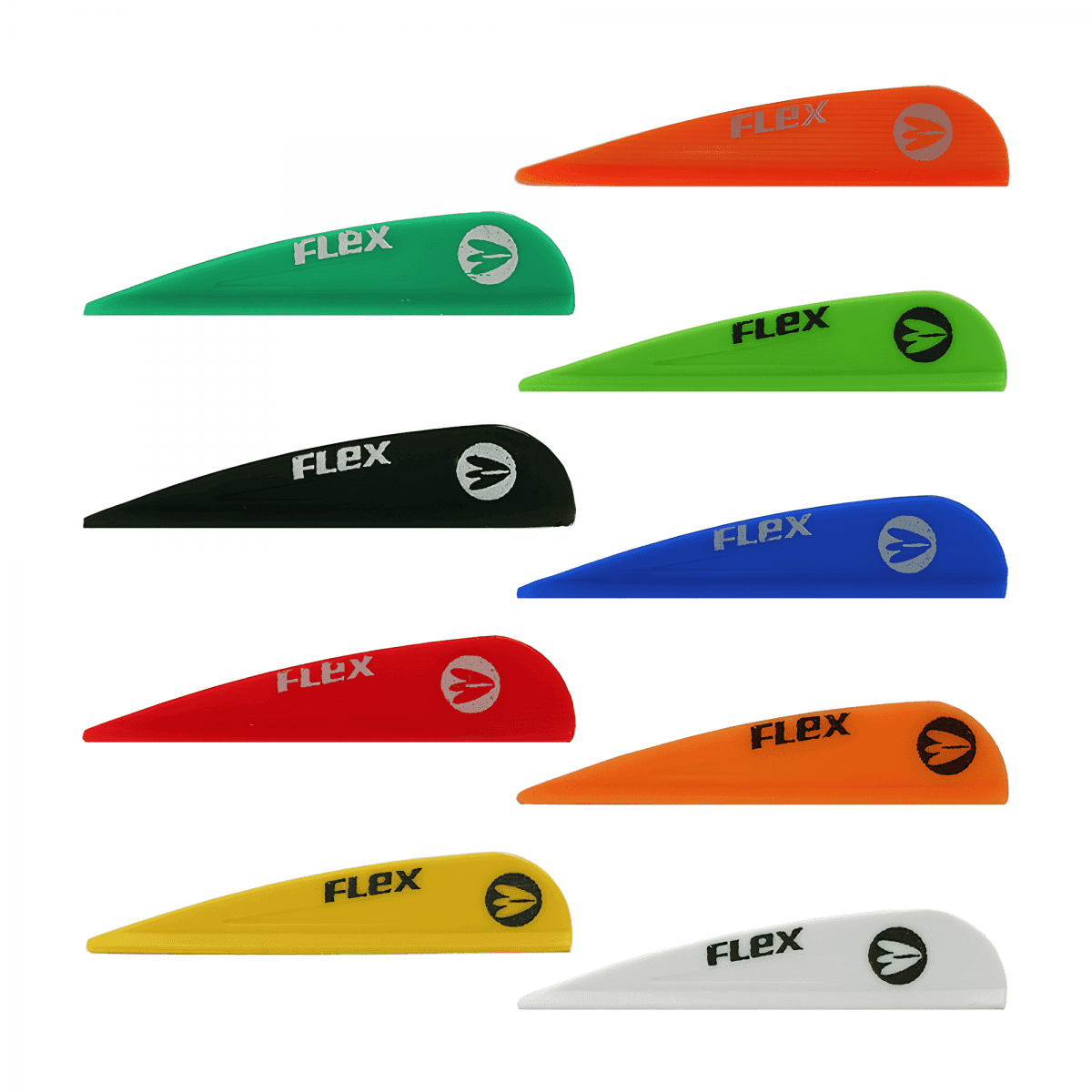 Flex Archery Vane Model F-43 mm 9pcs (Color: Black)