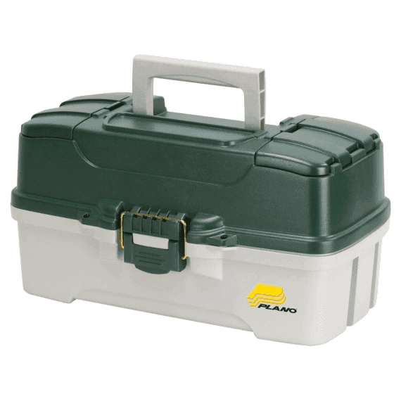 Plano 3 Tray MTLC Green/Off White