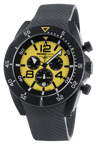 MomoDesign Dive Master PVD Chrono Gul/Svart 48mm