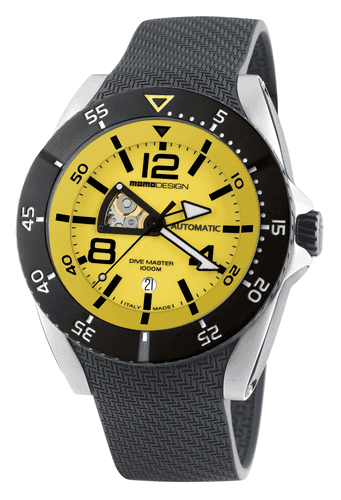 MomoDesign Dive Master Automatic Gul/Svart 48mm