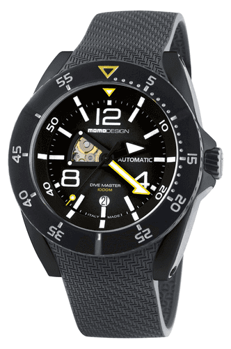 MomoDesign Dive Master PVD Automatic Svart/Vit 48mm