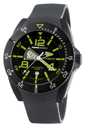 MomoDesign Dive Master PVD Automatic Svart/Grön 48mm