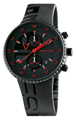 MomoDesign Jet Chrono Svart/Röd 43mm
