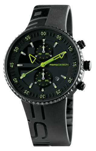 MomoDesign Jet Chrono Svart/Grön 43mm