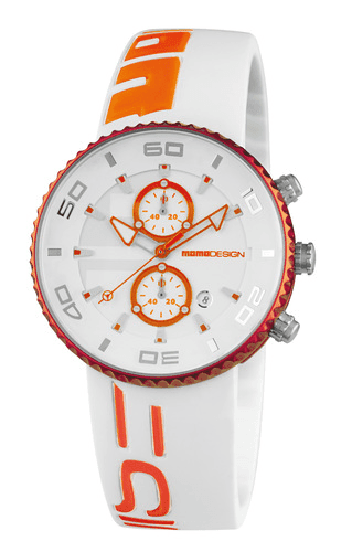 MomoDesign Jet Aluminium Chrono Vit/Orange 43mm