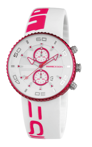 MomoDesign Jet Aluminium Chrono Vit/Cerise 43mm