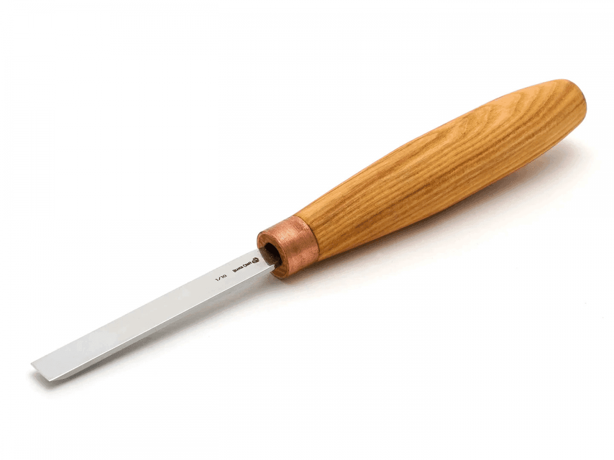 BeaverCraft K1/10 Compact Straight Flat Single Bevel Chisel