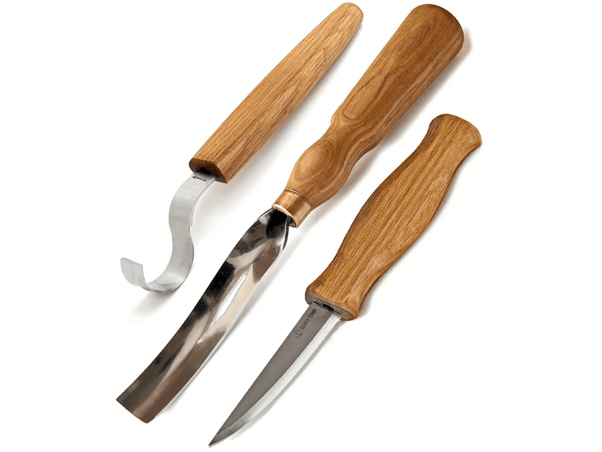 BeaverCraft S14 Spoon Carving Set with Gouge (Option: Right)