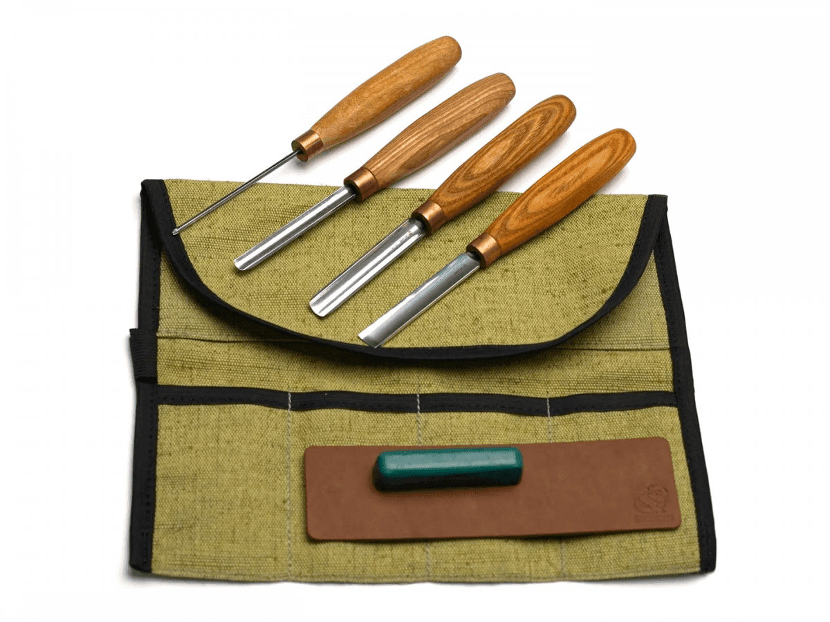 BeaverCraft SC02 Wood Carving Straight Chisel Set