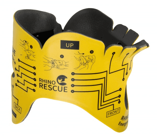 Rhino Rescue Foldable Neck Brace (Color: Yellow)