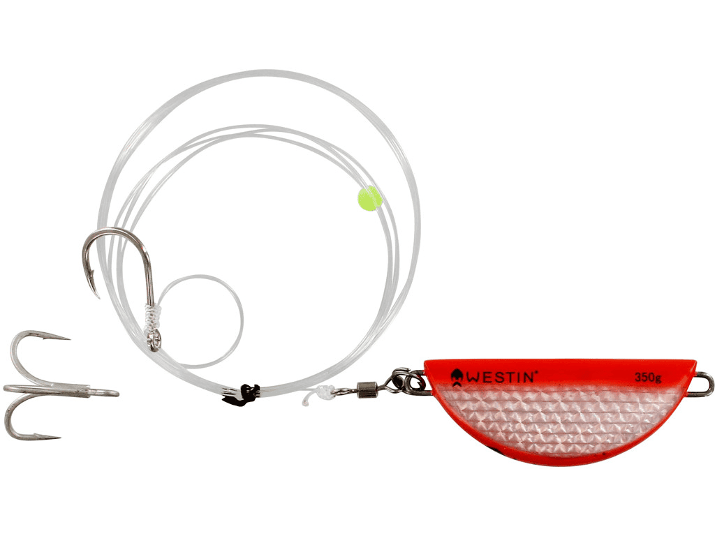 Westin Halibut Anti Twist Rig (Weight: 350 g, Color: Orange Flash)
