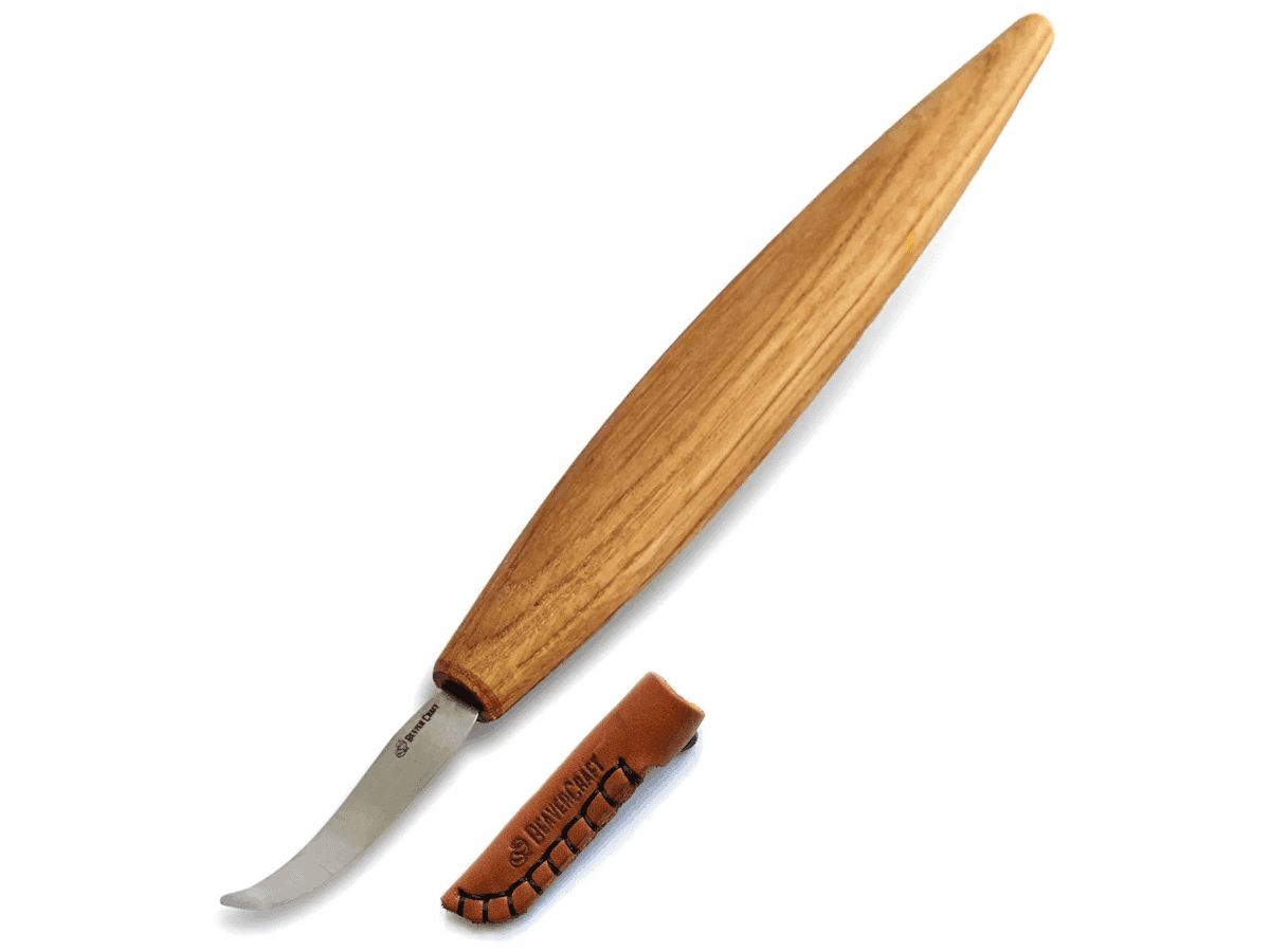 BeaverCraft SK4S Long Spoon Carving Knife 60 mm (Grip: Left)