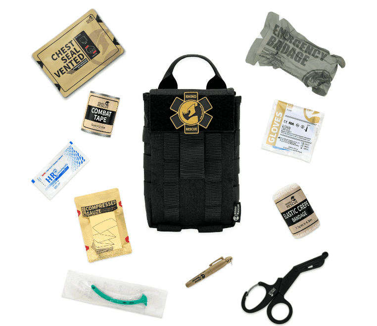 Rhino Rescue QF-001 IFAK Complete (Color: Black)