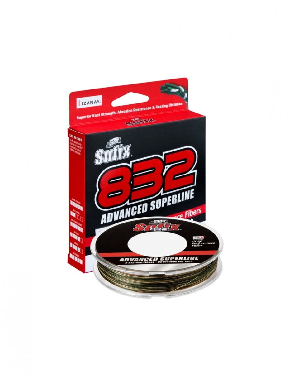 Sufix 832 Braid 120m (Diameter / Break Strength / Color: 0,28mm / 22,8kg (Black Mamba))