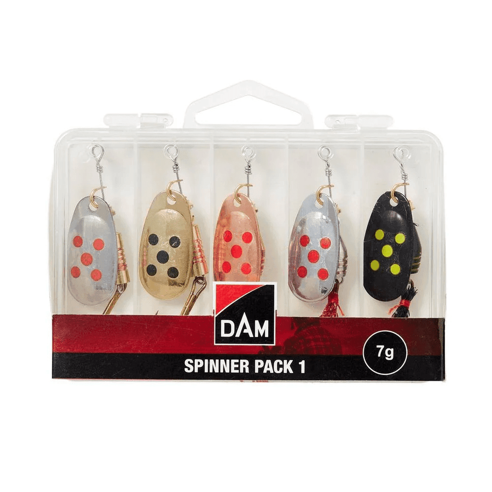 DAM Spinners 5-pack with Box 7g