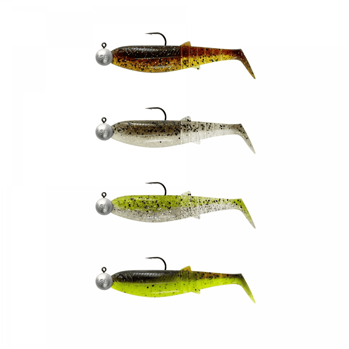 Savage Gear Cannibal Shad Clearwater Jigmix 4pcs (Size: 10cm 9g)