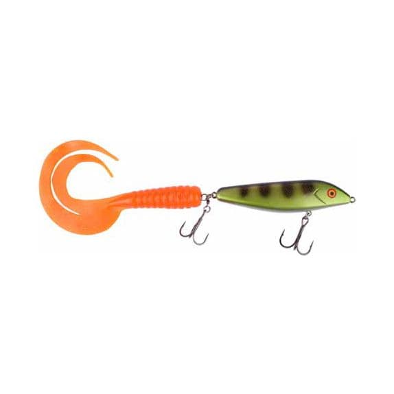 Wiggler Vicke Pike Tail 40cm 80g (Color: Silverprisma Black / Red Glitter)