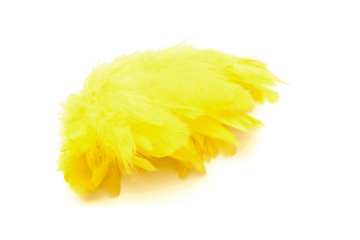 Fly-Dressing Schlappen Medium (Color: Yellow)