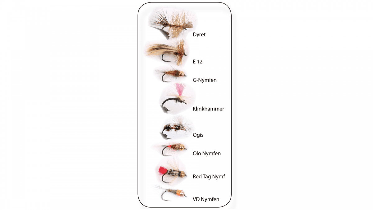 Wiggler Hurricane Fly Flugkollektion - Roffes Öringflugor 8p #12