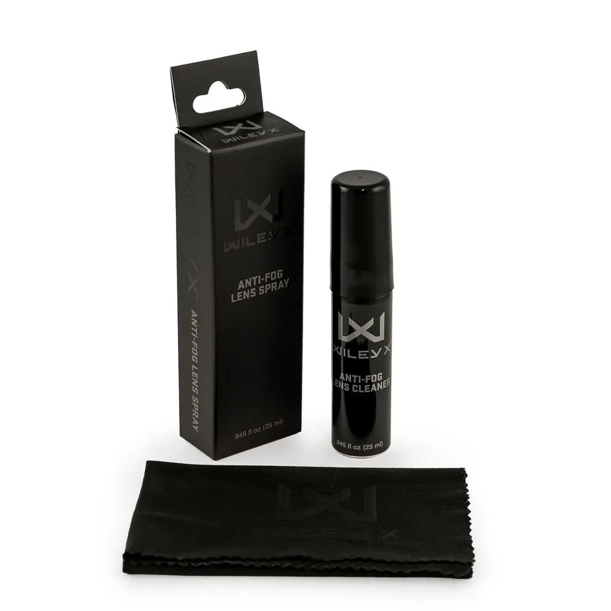 WileyX Anti-Fog Lens Cleaner 25 ml Bottle w/ Cleaning Cloth