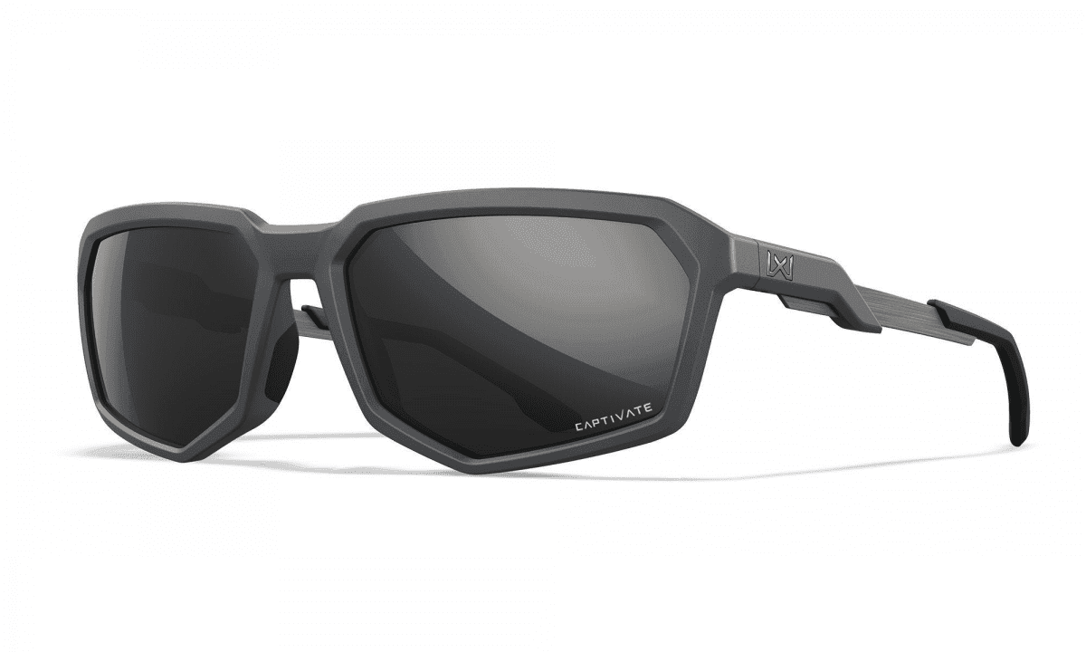 WileyX RECON CAPTIVATE Polarized Black Mirror Lenses Matte Black Frame
