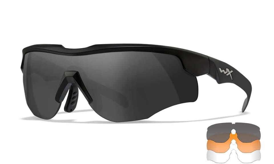 WileyX Rogue Comm Grey/Clear/Rust Matte Black Frame