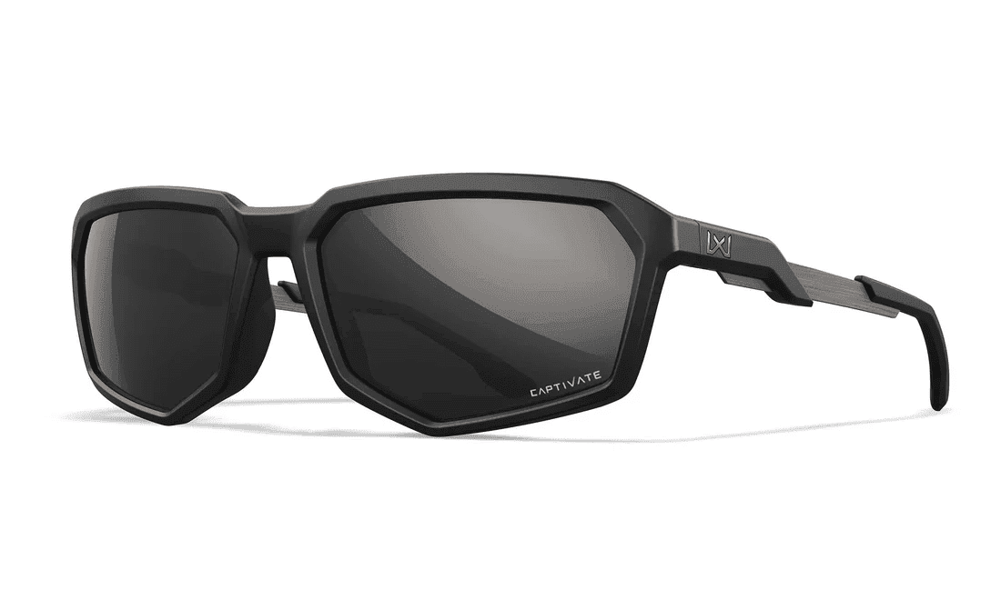 WileyX RECON CAPTIVATE Polarized Black Mirror/Matte Black Frame