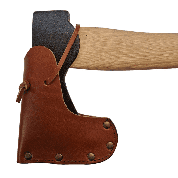Edvardson Yxskydd i Äkta Läder (Size: 80 mm, Color: Cognac)