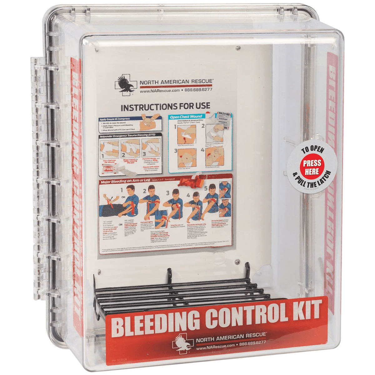 North American Rescue Public Access Bleeding Control Clear Wall Case