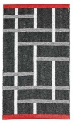 Plastmatter - Horredsmattan Black & White Ask (Størrelse: 80 x 140 cm)
