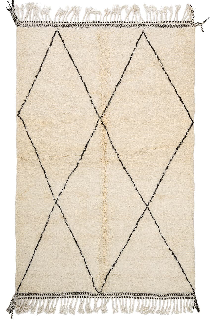 Kelim-teppe Marokkansk Beni Ourain 165 x 260 cm (Størrelse: 165 x 260 cm)