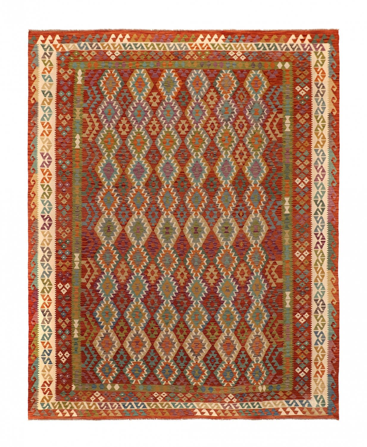 Orientalsk kelimteppe 392 x 313 cm (Størrelse: 392 x 313 cm)